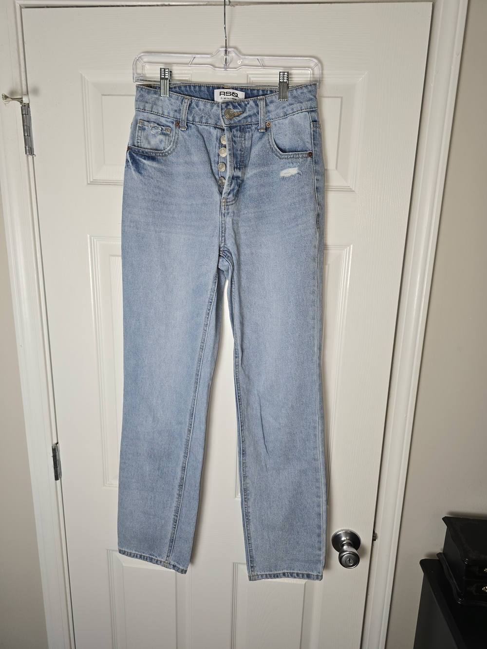 Tilly's RSQ Light Wash High-Rise Straight Leg Jeans Size 25